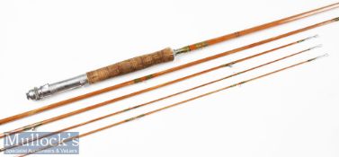 Combination Fly/Spinning Rod: Japanese Split cane trout fly and spinning rod – 8ft 3pc fly rod
