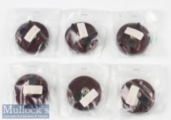 Abu Ambassadeur Burgundy Colour Side Plates (6) in 4000/5000/6000 size, part 21103 in packaging