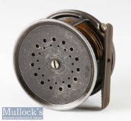Hardy Bros England 4 ¼” Dup Mk II perfect alloy salmon fly reel broken check spring, stamped O.K