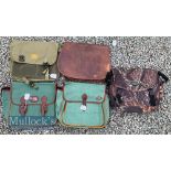 Various fishing and hunting tackle bags to include 2x DJS tackle canvas bags a Linea Effe tackle