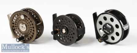 3x Various fly reels to include a JAF Redditch 2 7/8" reel together with a Daiwa 2 7/8” 730 reel and