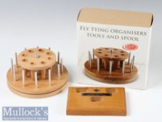 Fly Tying Organiser for tools and spools, unused in box, with a Veniard the ‘Peter Deane’ fly tyer’s