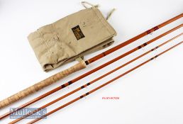 Good J S Sharpe Ltd Aberdeen, Scottie Brand spliced split cane salmon fly rod ser. no 7897 c1930 –