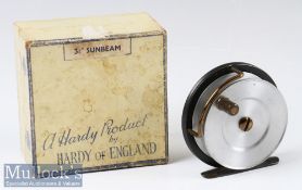 Hardy Bros “The Sunbeam” 3 ¼” Alloy Fly Reel - with lacquered brass foot, and retaining much of