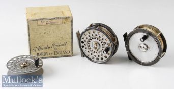 Hardy Bros England 3 1/8” LRH Lightweight alloy fly reel with spare spool an alloy foot, rim