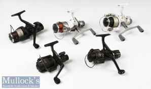 Selection of Shimano spinning reels to include Shimano Aero 3000GTM, Shimano Carbomatic GT2000X,
