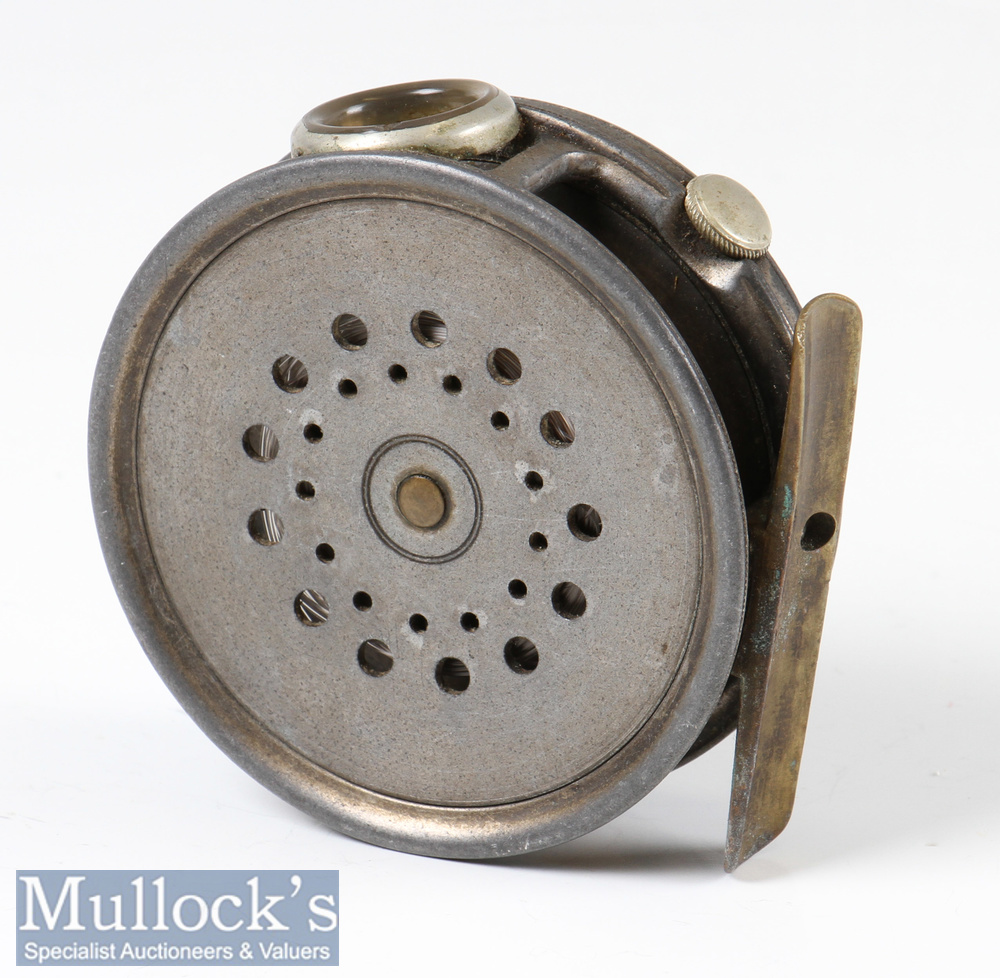 Hardy Bros Makers Alnwick The Perfect Dup Mk. II Alloy Trout Fly Reel and leather case (2) – 3 1/8” - Image 2 of 4