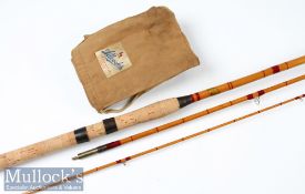 Whole and split cane Coarse Rod: Early Allcocks Wizard whole cane and split cane rod-11ft 3pc with