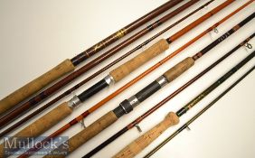 Collection of Salmon and Trout Fly and Spinning rods (4) – Henry W Aiken Ltd London Super Flex S