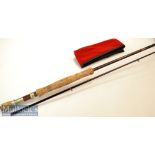 Fly rod: Shakespeare Oberon L L Fly carbon rod – 9ft 10in 2pc line 5-7# - fitted with Fuji style
