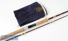 Rod – Hardy Fibalite Spinning Rod - 8ft 6in 2pc – 7/8lbs - with pink agate lined tip guide,