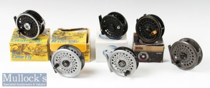 Selection of fly reels to include Greys G2 #5/6 reel in black with box, Browning 2056 reel