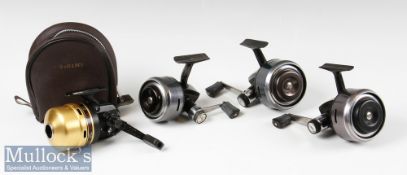 2x ABU 508 closed face reels plus a 506 model together with a Daiwa GC120 closed face reel all