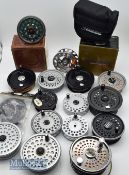 Assorted Spool selection to include Pflueger 2881 in box, JW young 3 ½”, Orvis 4”, Rimfly 3 5/8” (