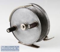 Allcocks 6” Big Game alloy sea reel with large brake lever, twin handle, Bickerdyke line guide,