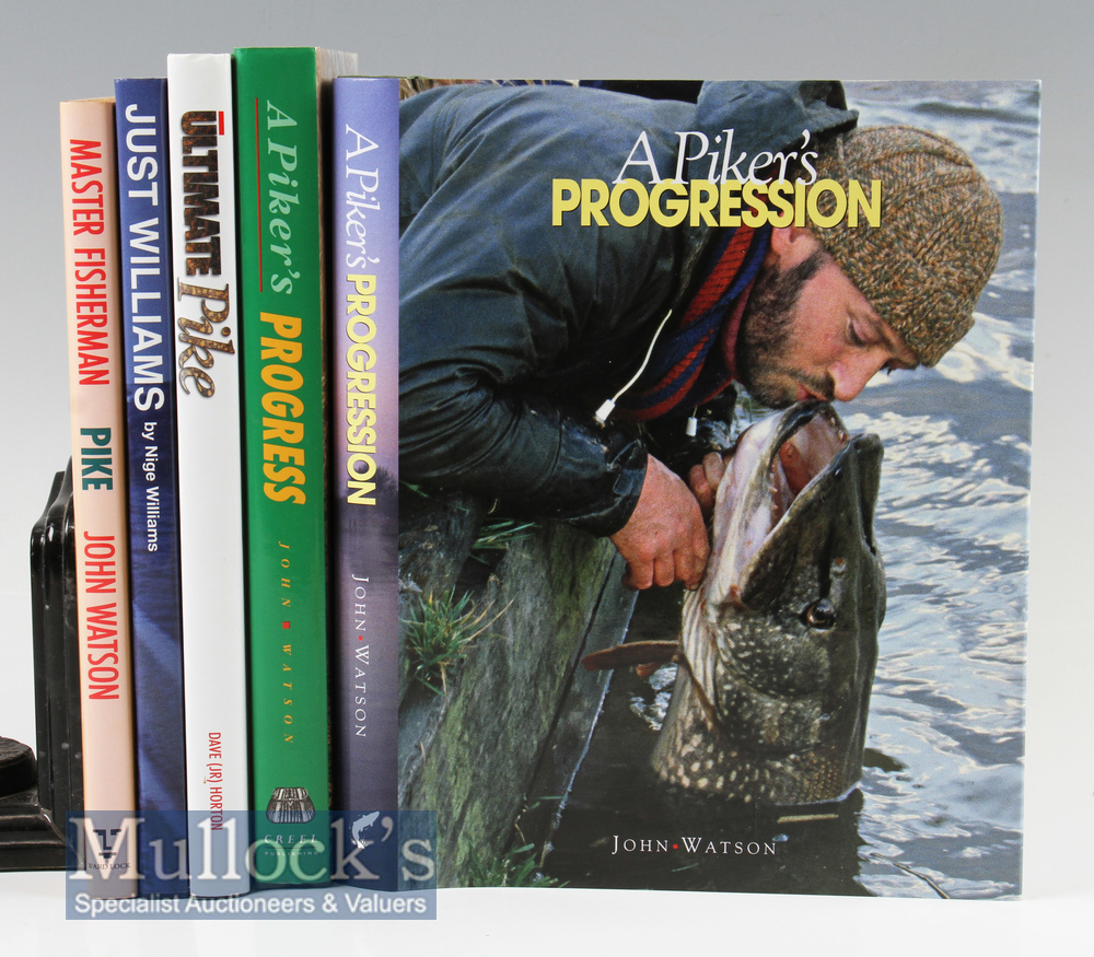 5x Pike Books to include Pike by J Watson, Just Williams, Ultimate Pike, A Piker’s Progress, A