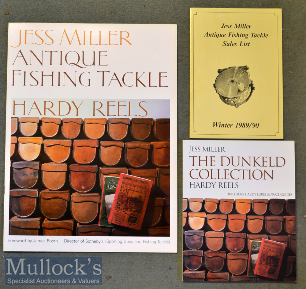 3x Contrasting Fishing Catalogues: 2x Miller, Jess signed - “The Dunkeld Collection-Hardy Reels