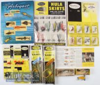Fred Arbogast Lures and Baits Selection including Midget Hula and Panfish Popper’s x16, Hula
