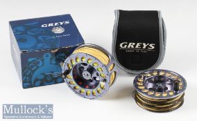 Greys G-Lite 3 Salmon Fly Reel – 4” dia, quick release drum latch, back plate ratchet, in makers box