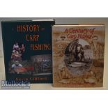 2x Carp Fishing Books signed – Clifford, Kevin signed – “A History of Carp Fishing” 1st ed 1992 –