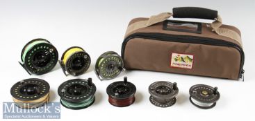 Assorted Fly Reel and Spools Selection (8) incl Okuma Integrity I 10/11 with rear tension adjust