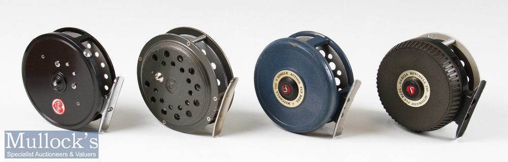 Garcia Mitchell 710 automatic fly reel with O line guide together with Mitchell 756 single action - Image 2 of 2