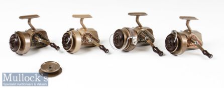 4x J W Youngs & sons Ambidex spinning reels to include 2x casting reels and 2x No.1 casting reels