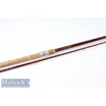 Tench Rod – Leslies of St Albans Hollow Glass Tench Rod - 12ft 2pc with Amber Agate lined butt and