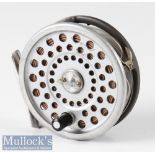 Hardy Bros England Marquis #7 alloy fly reel with alloy foot, quick release latch, u shaped line