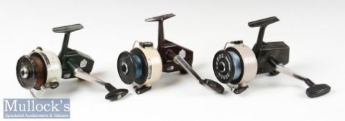 ABU Cardinal 70, 77 and 77X fixed spool reels including Cardinal 70 Model A stamped 781100 to foot