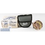 Abel Clear Creek 3 ½” Limited Edition Trout Reel ventilated spool and back plate, perforated foot,