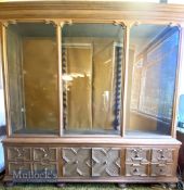 Fantastic Ex Perth tackle house / shop Oak and Glass display cabinet all original one of a kind