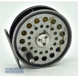 Scarce “The Fideliter" No. AFR1 alloy trout fly reel - 3 7/16” dia, 3 screw drum release latch,