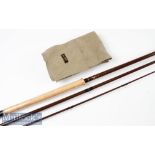 Salmon Fly Rod: Bruce & Walker Highlander hollow glass fly rod – 12ft 3pc line 5-6# still