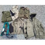 Fishing Clothing Selection incl 3x vests, Wychwood 4 Seasons and Regatta, both XXL size plus a
