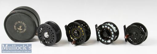4x Various fly reels including Okuma Sierra S4/5 reel together with a Snowbee Prestige 780 reel, 3