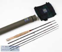 Fine Brook Travel Fly Rod: Daiwa Made in Scotland Alltmor-S Carbon fly rod- 7ft 6in 5pc line 3/4# -