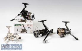 Various spinning reel selection including Mitchell 300X in maker’s card box (unused) together with