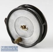 Hardy Bros Alnwick 3 5/8” Uniqua alloy fly reel with smooth brass foot