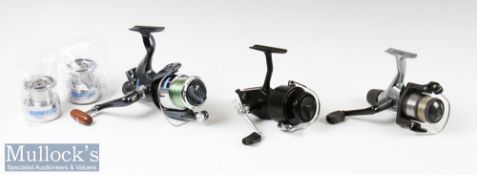 Leeda 2XL spinning reel and spare spools appears unused together with a good Mitchell 207S