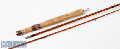 Trout Fly Rod: Pezon et Michel Sawyer Nymph Parabolic split cane rod - 8ft 10in 2pc line 4/5# with