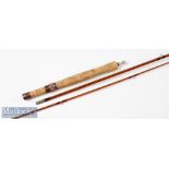Trout Fly Rod: Pezon et Michel Sawyer Nymph Parabolic split cane rod - 8ft 10in 2pc line 4/5# with