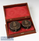 Hardy The Golden Prince Boxed Presentation Pair of First Edition Reels salmon 11/12 and 9/10