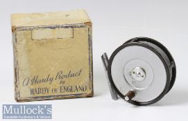 Hardy The Lightweight 3 1/8” Alloy Fly Reel and Box with solid drum face, ribbed chrome foot,