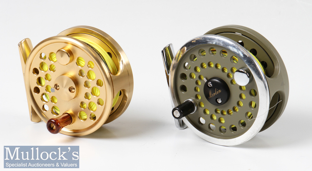 2x good fly reels to include Marado Evolution F-145 aluminium fly reel 2 ¾” with wooden handle,