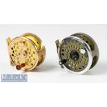 2x good fly reels to include Marado Evolution F-145 aluminium fly reel 2 ¾” with wooden handle,