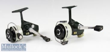 2 Abu Cardinal 44 Spinning Reels both in good working condition with most of original finish (2)