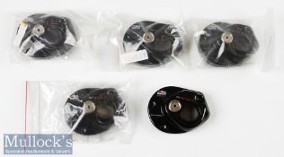 Abu Ambassadeur Black Colour Side Plates (5) part 20128 in packaging