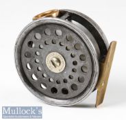 Alex Martin The Thistle 3 ¼” Alloy Perfect Style Salmon Fly Reel, black handle, rim tension