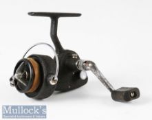 Fine and Rare Alcedo Micron spinning reel 1st type LHW, made in Italy, maker’s plaque, in black